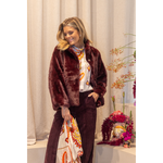 CAMBIO - BROEK - AMELIE - BURGUNDY LIPSTICK