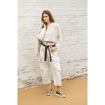 PINKO - BROEK - RONFARE - BIANCO LATTE