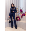 PINKO - BROEK - HULKA PANTALON - PAINTED NAVY