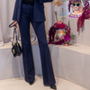 PINKO - BROEK - HULKA PANTALON - PAINTED NAVY