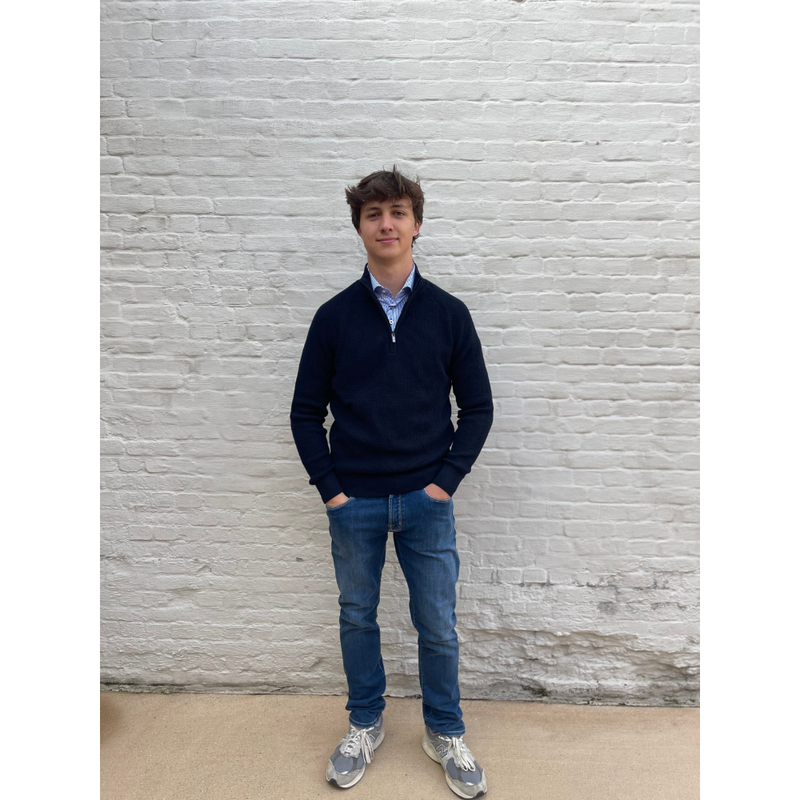 GENTILUOMO - PULL - TURTLE ZIP - NAVY