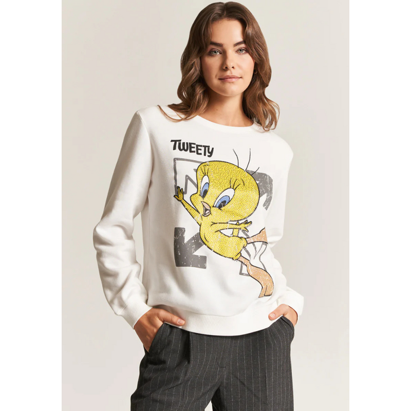 PRINCESS - SWEATER TWEETY - OFF WHITE