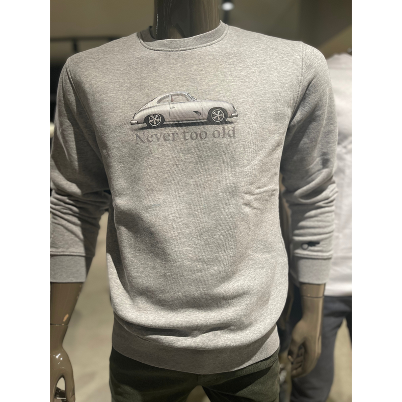 FLYING WHEEL - SWEATER - NEVER TOO OLD - LIGHT GREY