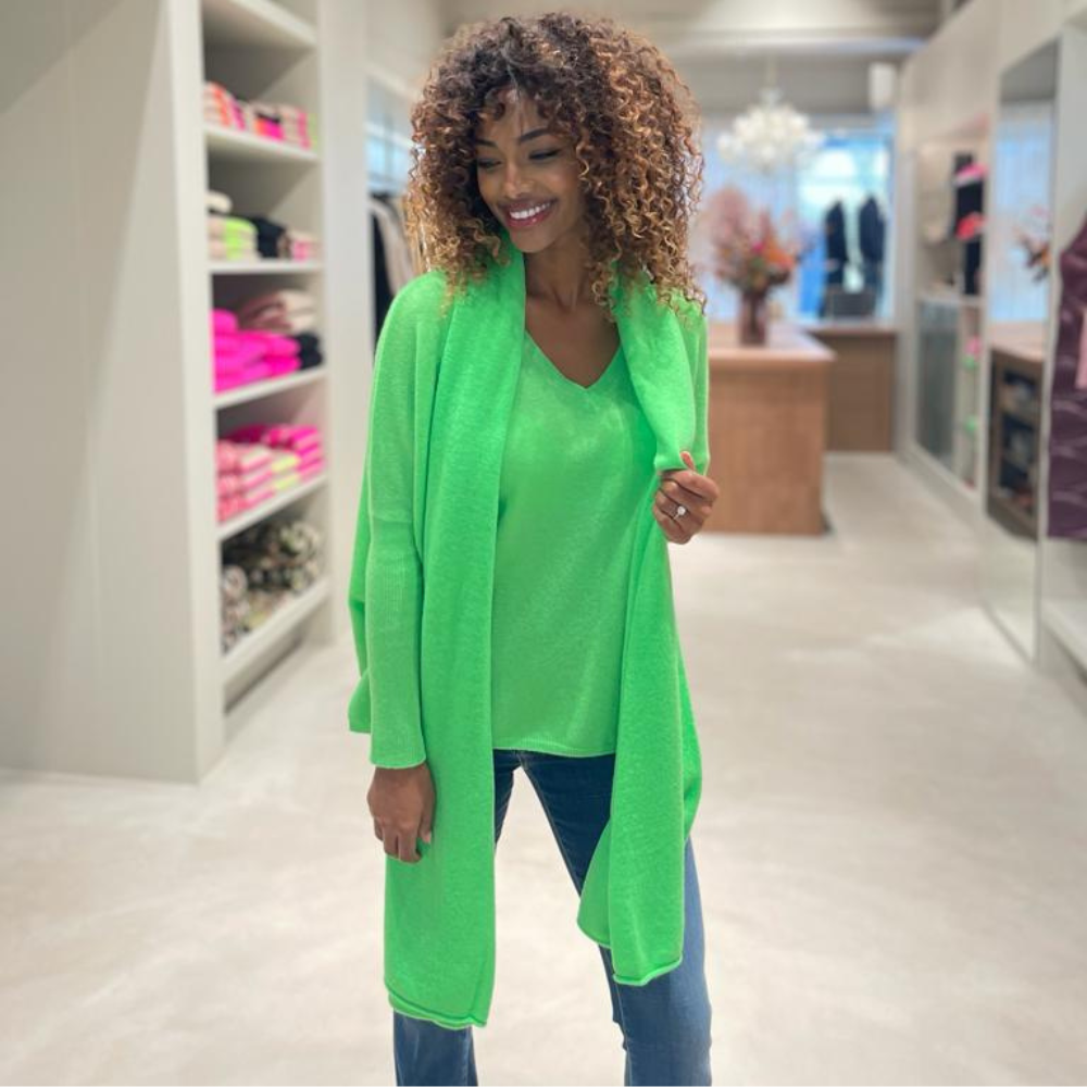 ABSOLUT CASHMERE - PULL - CAMILLE - VERT FLUO