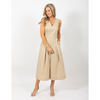 DUE AMANTI - KLEED - ELODIE LONG SLEEVELESS DRESS - BLOND WOOD