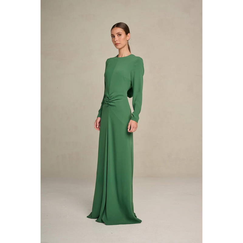 MARCH23 - KLEED - A_DRESS MANDY - BASIL GREEN
