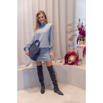 MARCH23 - LAARS - OLIVIA BOOT SUEDE STRETCH - GREY SUEDE