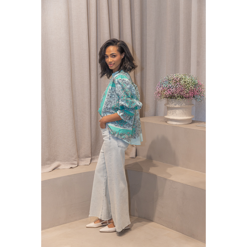 7FAMK - JEANS - ULTRA HIGH RISE CROPPED JO - WALK - LIGHT BLUE
