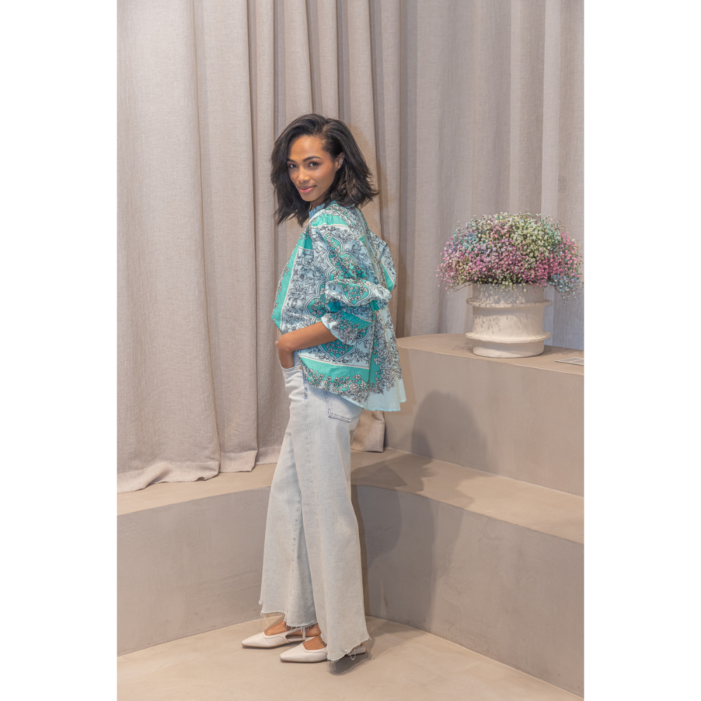 7FAMK - JEANS - ULTRA HIGH RISE CROPPED JO - WALK - LIGHT BLUE