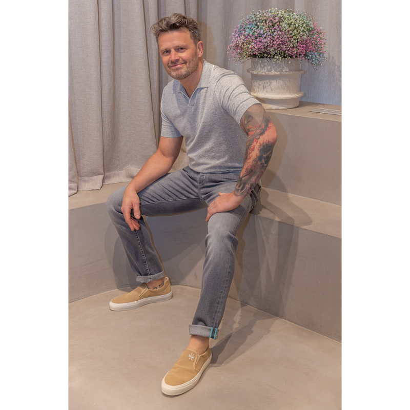 GENTILUOMO - POLO - POLO NO BUTTONS SS - GREY