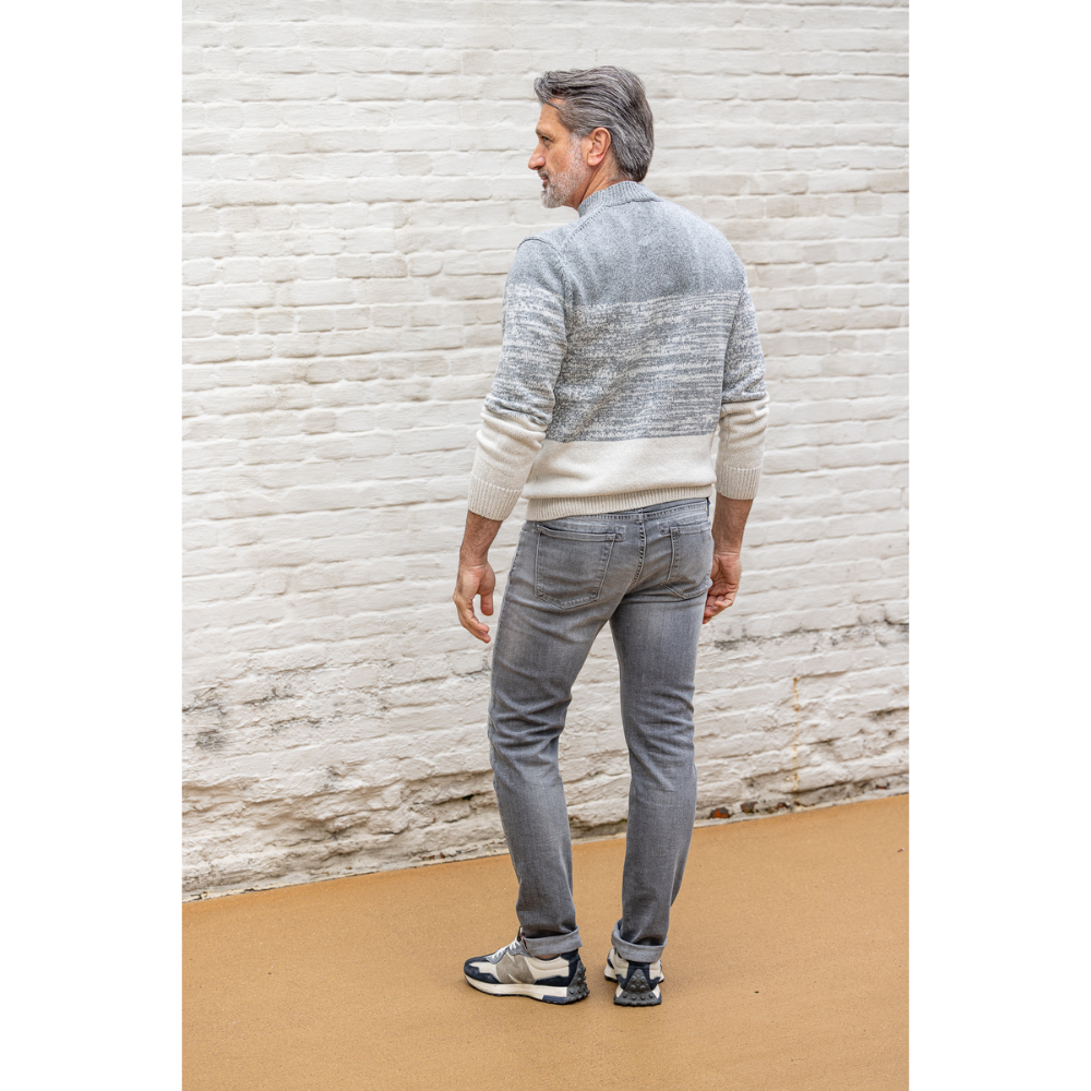 GENTILUOMO - PULL - TURTLE LS - LIGHT GREY