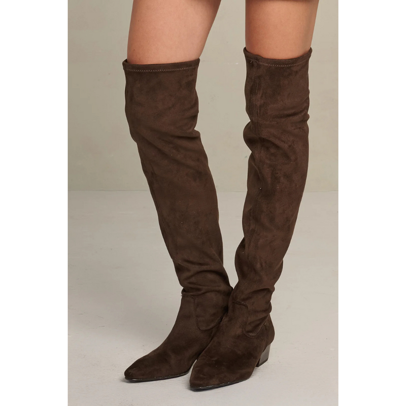 MARCH23 - LAARS - OLIVIA BOOT - CHOCOLAT SUEDE