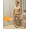 GENTILUOMO - POLO - POLO NO BUTTONS SS - MID BROWN