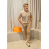 GENTILUOMO - POLO - POLO NO BUTTONS SS - MID BROWN