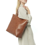 DRAEGER - SAC TOTE - CAMEL