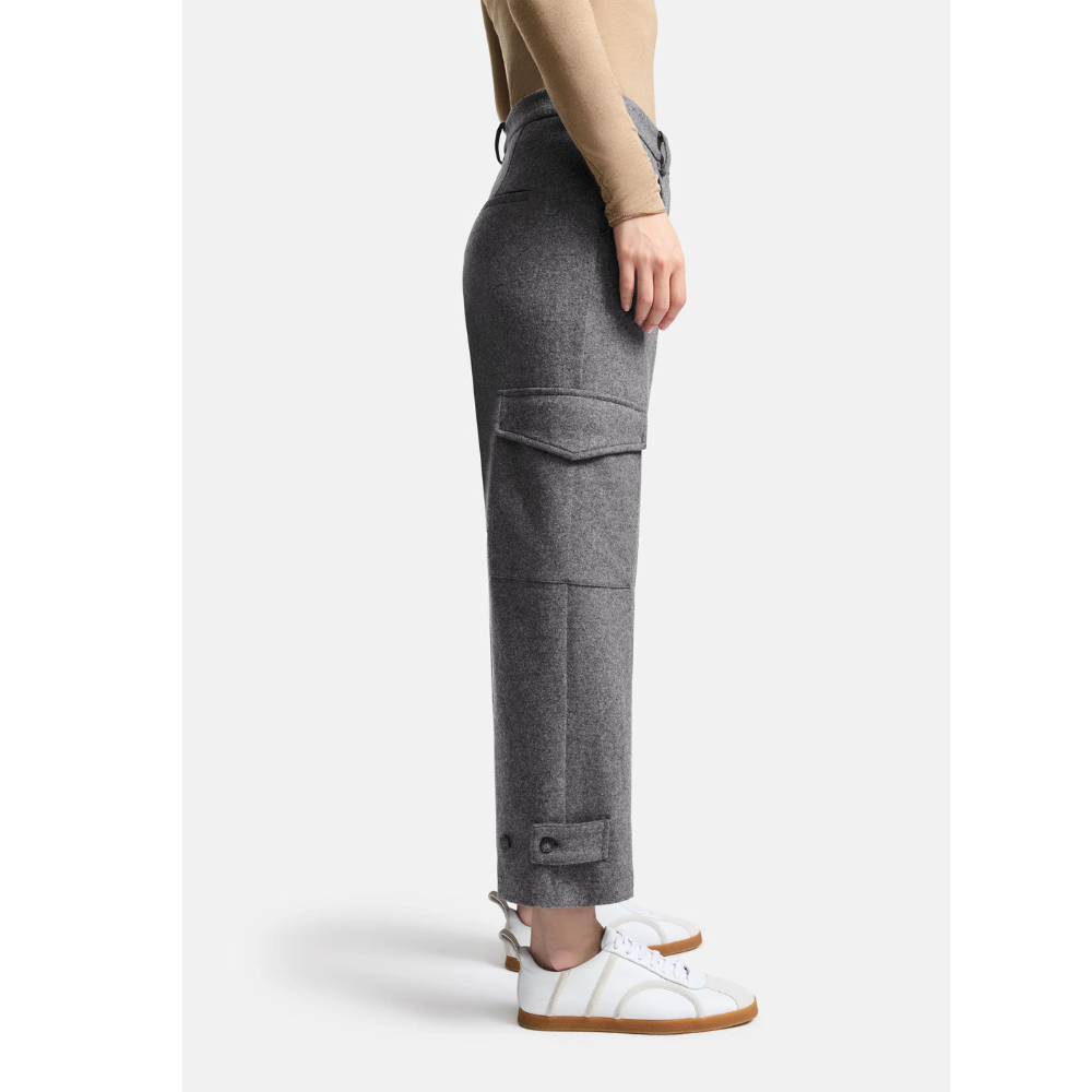 CAMBIO - BROEK - KOKO CARGO -  ASH GREY MELANGE