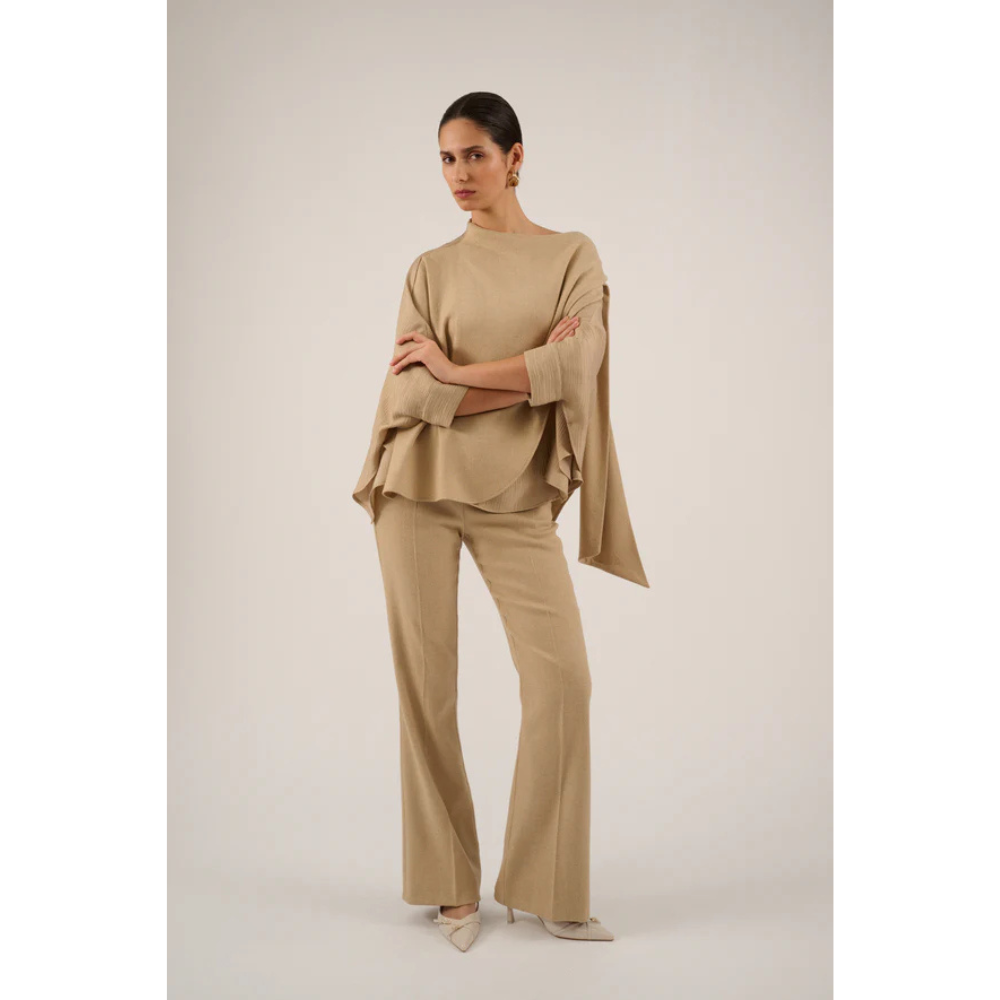 OSCAR THE COLLECTION - BROEK - LAYLA TROUSERS - NATURAL