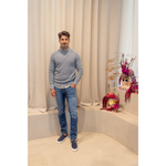 GENTILUOMO - PULL - ROUND LS RAGLAN - BLUE