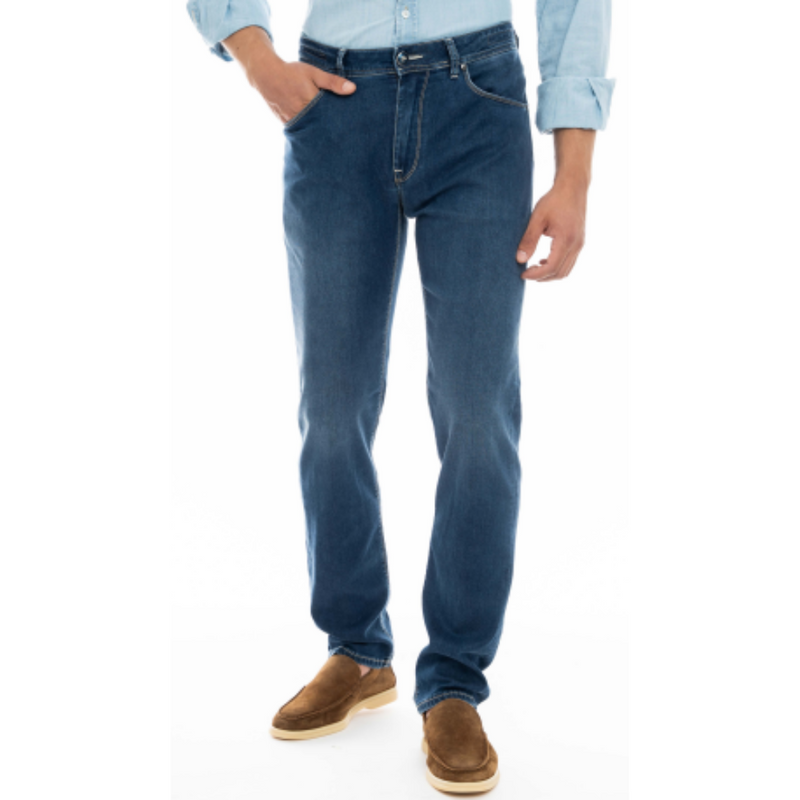 BARMAS - JEANS DEAN - DENIM BLUE TENCELL L145