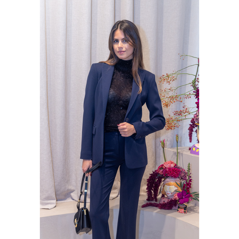 PINKO - BLAZER - NEW SIGNUM - PAINTED NAVY