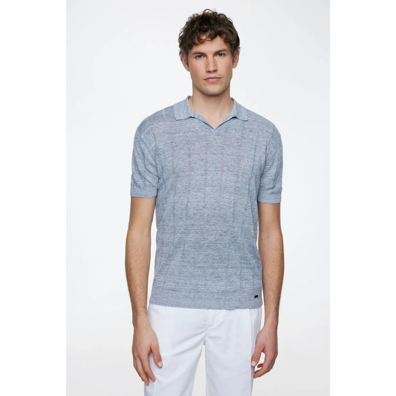 GENTILUOMO - POLO - POLO NO BUTTONS SS - GREY