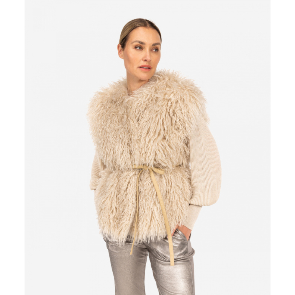 IBANA - GILET - JANNES - BEIGE