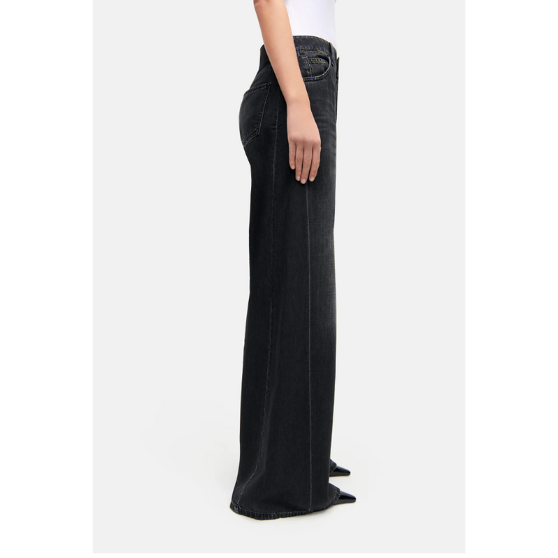 CAMBIO - JEANS - PALAZZO PATCH - RIGID DARK USED