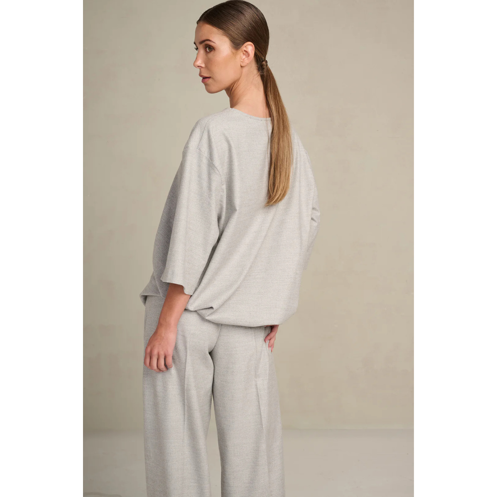 MARCH23 - BROEK - MY_TROUSERS EDITH SUITING BLEND - SILVER GREY