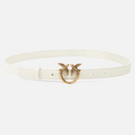 PINKO - RIEM - LOVE BERRY H2 BELT.LOW VITELLO SETA - WHITE