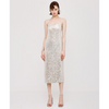 ACCESS - SEQUIN DRESS WITH LOW BACK - SILVER