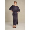 MARCH23 - ROK - A_SKIRT CIRI BOLD CHECK - NAVY