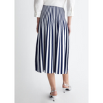 LIU JO - ROK VERTICAL STRIPES - MISTERY BLUE/BIANCO