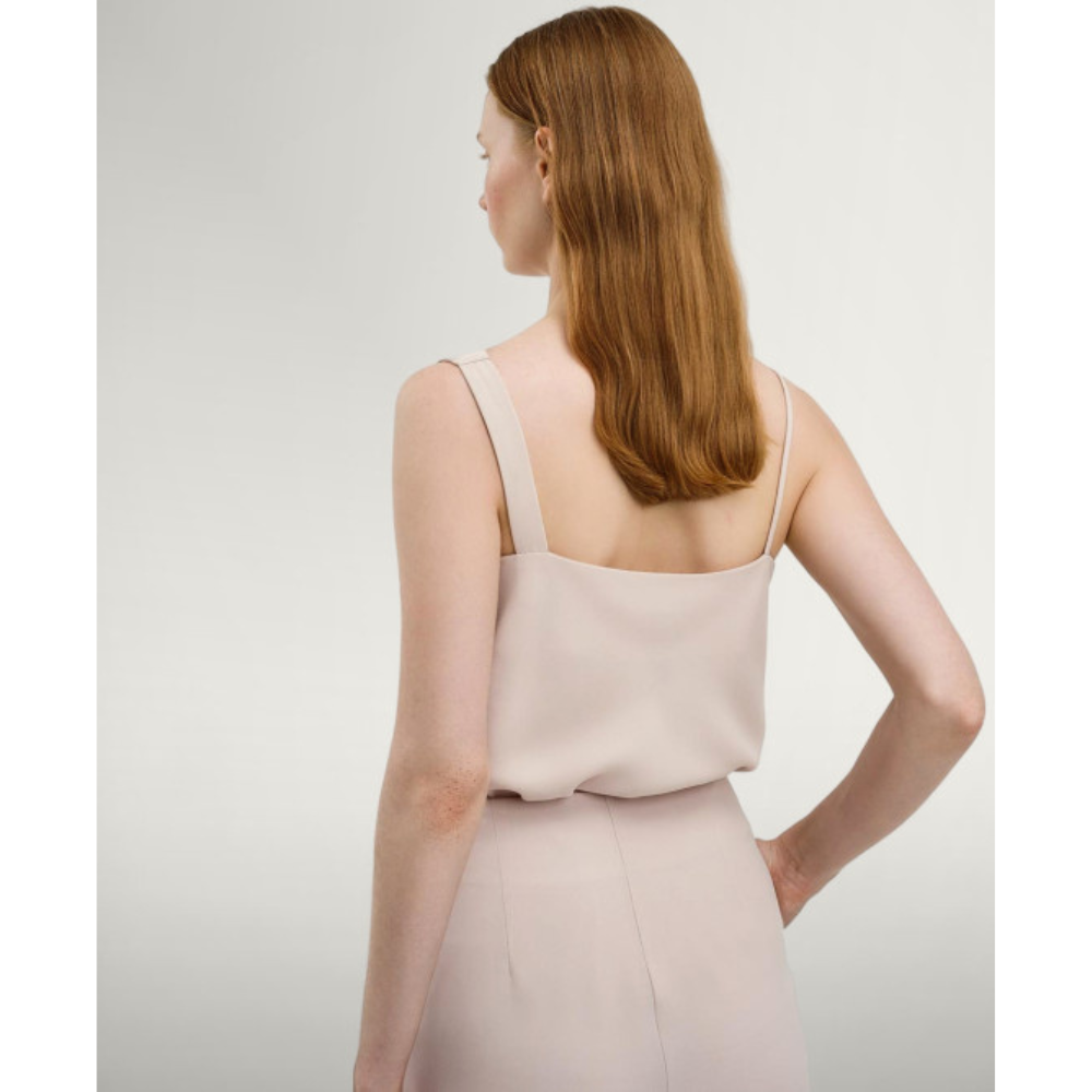 ACCESS - DRAPED TOP WITH ASYMMETRIC STRAP - SAND