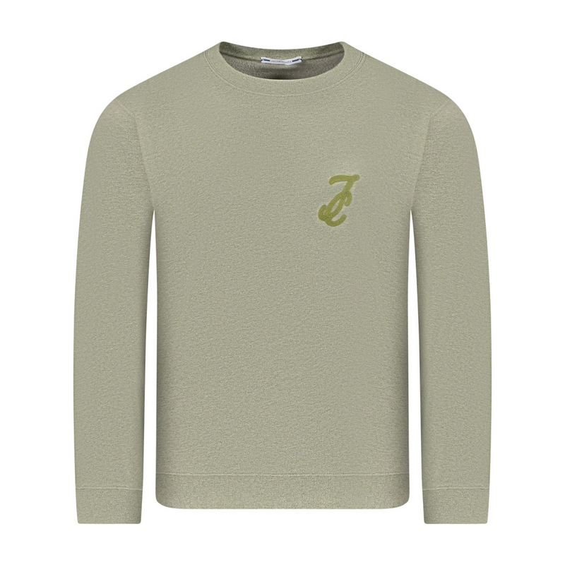 JACOB COHËN - SWEATER - Q077 GREEN MELANGE