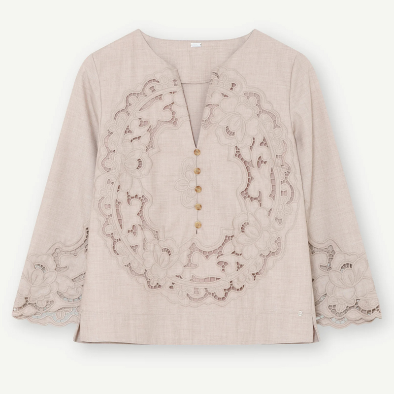 GUSTAV - BLOES - NAJA SHIRT - NEUTRAL