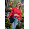 MARGITTES - SWEATER - 1/1 SLEEVE SWEAT - ROSSO