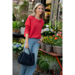 MARGITTES - SWEATER - 1/1 SLEEVE SWEAT - ROSSO