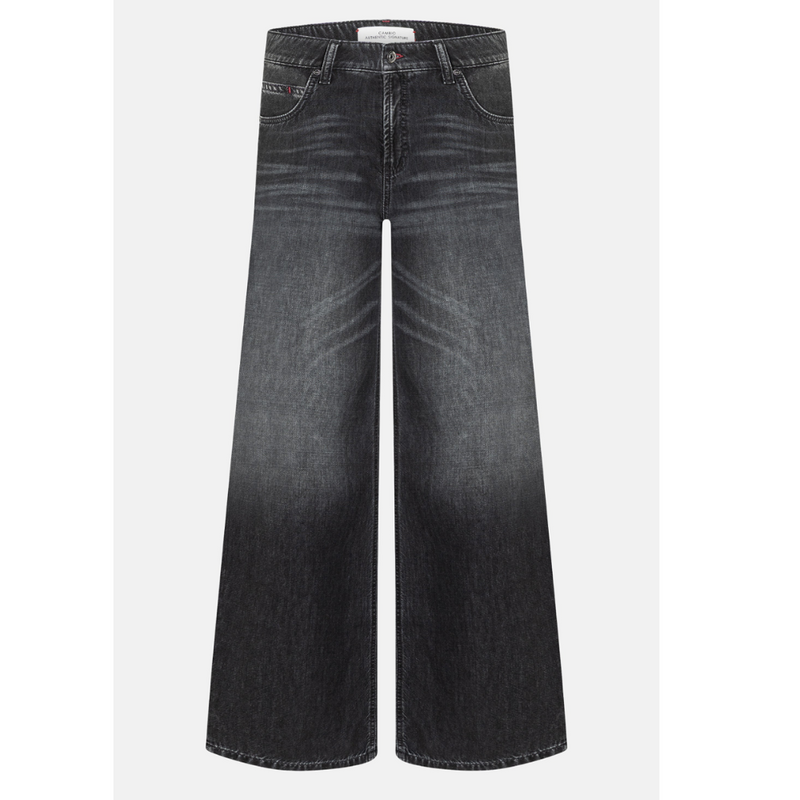 CAMBIO - JEANS - PALAZZO PATCH - RIGID DARK USED