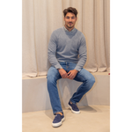 GENTILUOMO - PULL - ROUND LS RAGLAN - BLUE