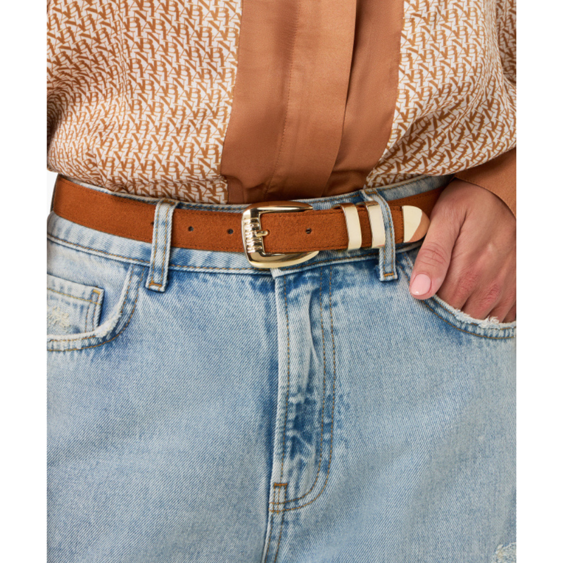 IBANA - CEINTUUR - ACRO SUEDE - CASHEW BROWN