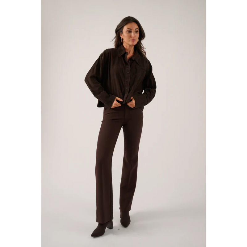 OSCAR THE COLLECTION - BROEK - LAURE - CHOCOLATE