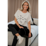 MARGITTES - T-SHIRT - SWEAT - OFFWHITE