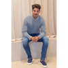 GENTILUOMO - PULL - ROUND LS RAGLAN - BLUE