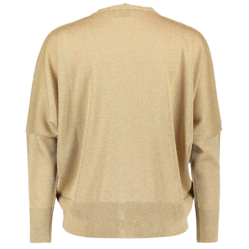 DUE AMANTI - CHARLIE V NECK PULLOVER - BUTTER GOLD