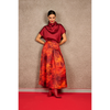 DUE AMANTI - ROK - TESSA PRINTED LONG SKIRT - VULCANO