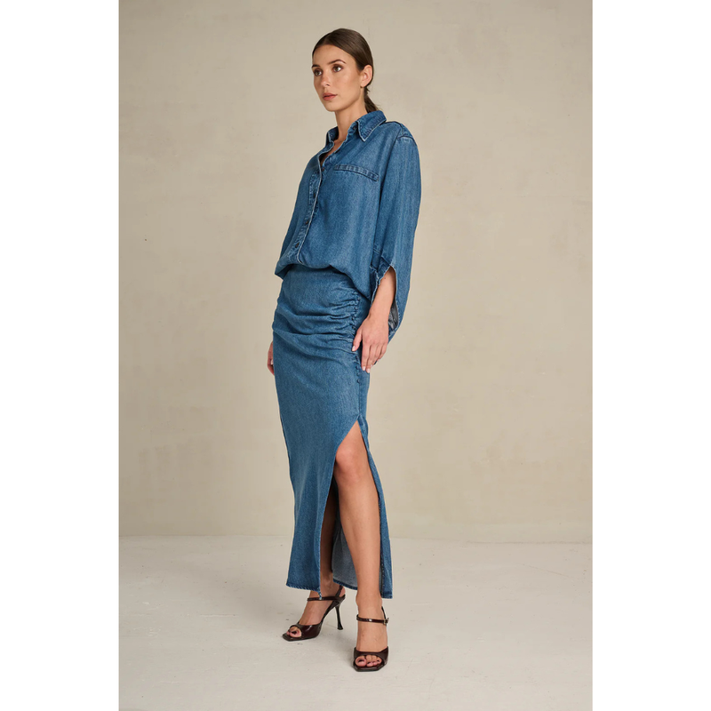 MARCH23 - ROK - W_SKIRT COSTANZA - NAVY