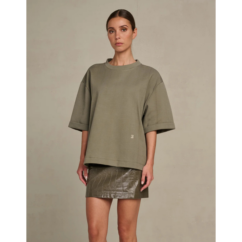 MARCH23 - T-SHIRT - MY_T-SHIRT GARANCE - FADED GREEN