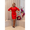 DUE AMANTI - KLEED - WERTU SHORT COLLAR DRESS - GOJI RED