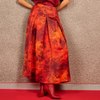 DUE AMANTI - ROK - TESSA PRINTED LONG SKIRT - VULCANO