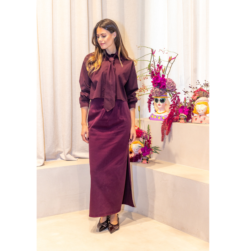 MAISON REYNDERS - ROK - SOLENE JEANS SKIRT - WINE TASTING